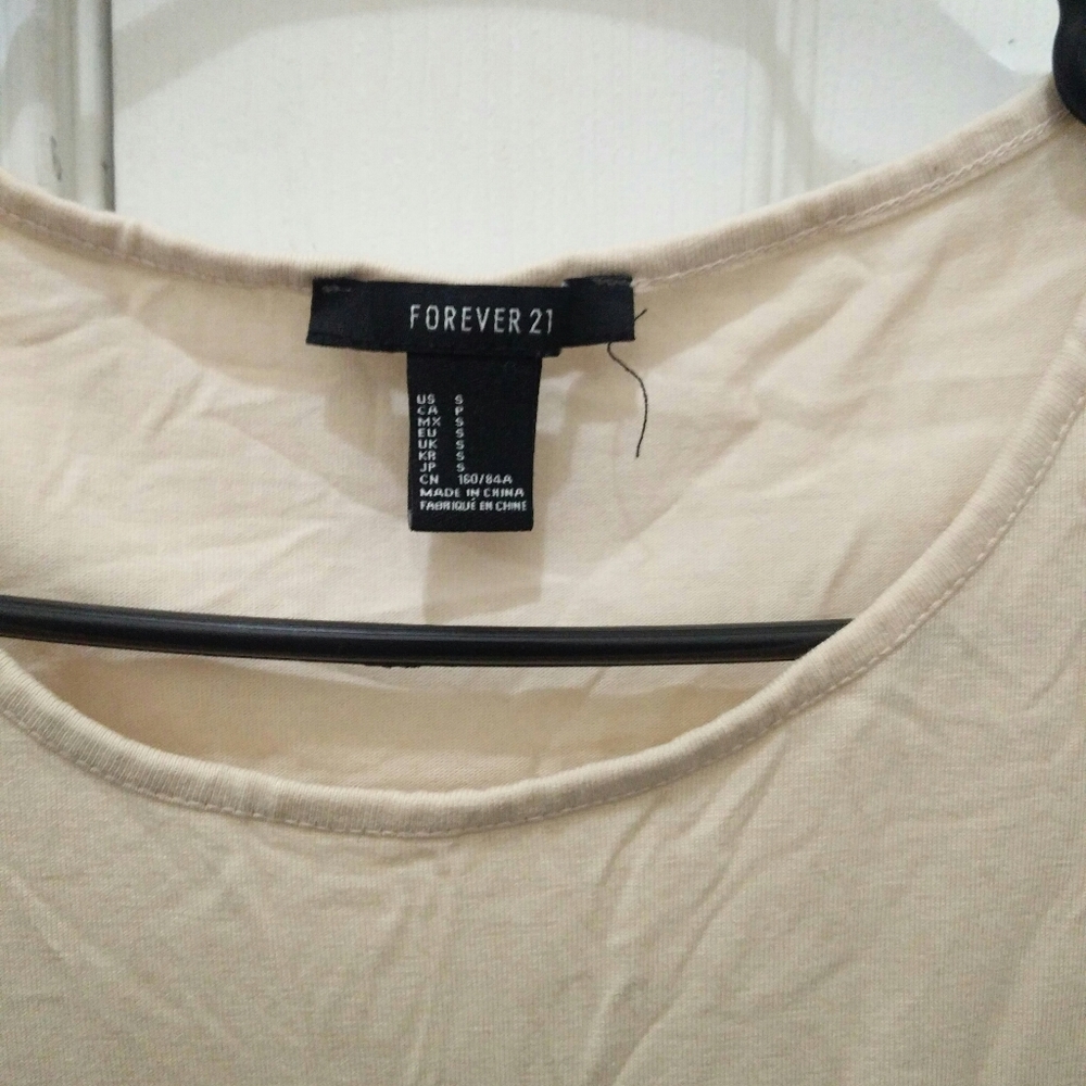 Beige crop top